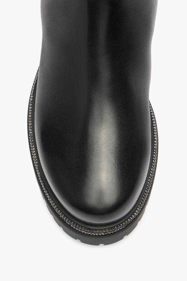 jeweled cleo combat black biker boots rene caovilla