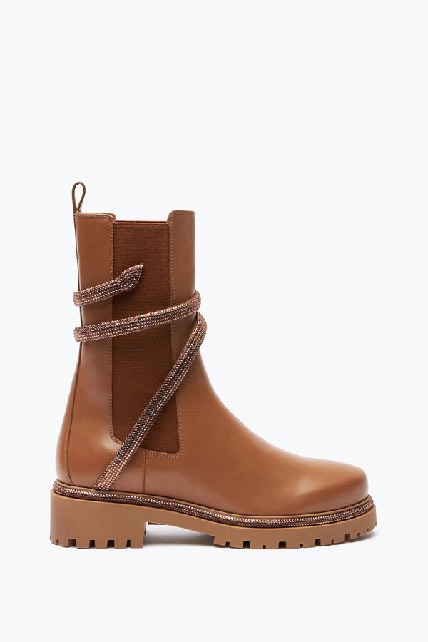 jeweled cleo crystal hazelnut bootie 25 rene caovilla