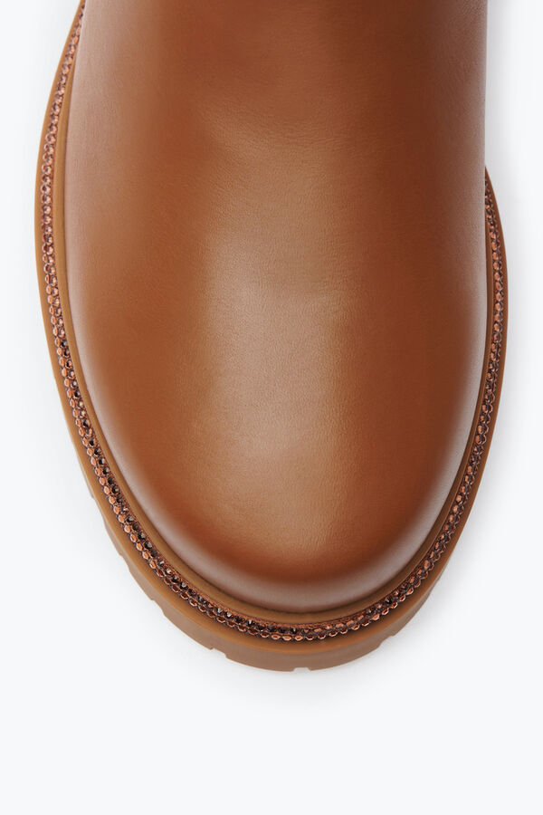 jeweled cleo crystal hazelnut bootie 25 rene caovilla