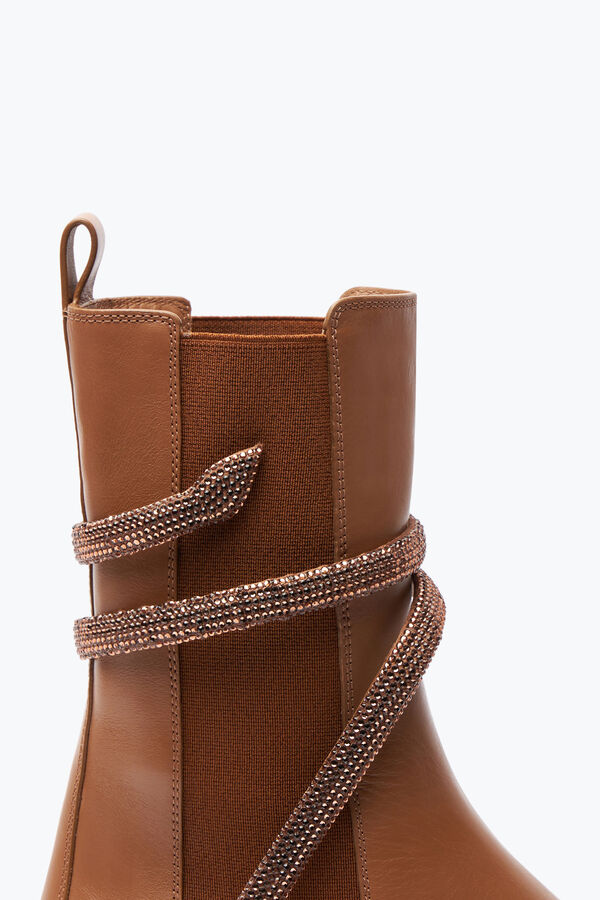 jeweled cleo crystal hazelnut bootie 25 rene caovilla