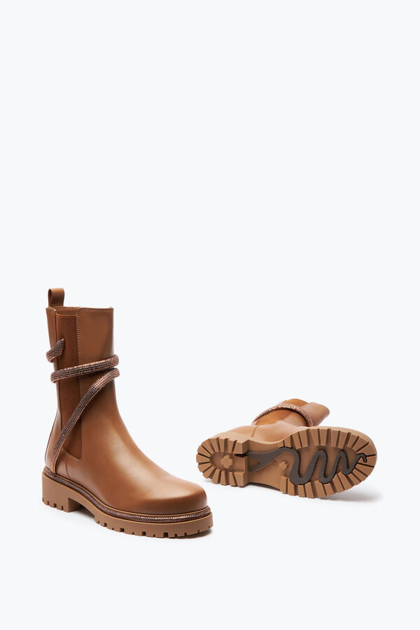 jeweled cleo crystal hazelnut bootie 25 rene caovilla