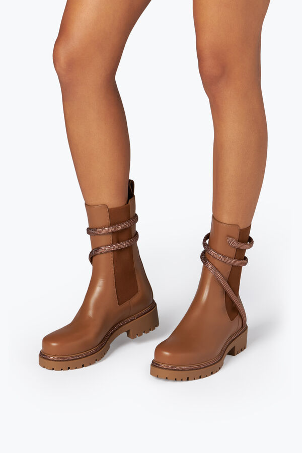 jeweled cleo crystal hazelnut bootie 25 rene caovilla