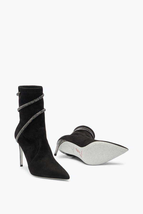 jeweled cleo crystals black bootie 100 rene caovilla