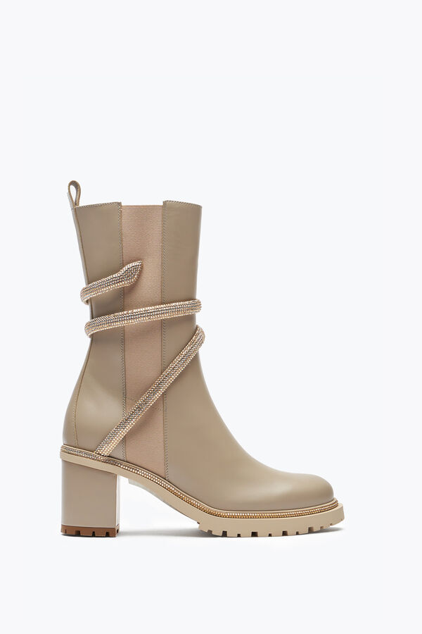 jeweled cleo crystals beige bootie 60 rene caovilla