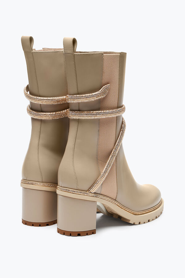 jeweled cleo crystals beige bootie 60 rene caovilla