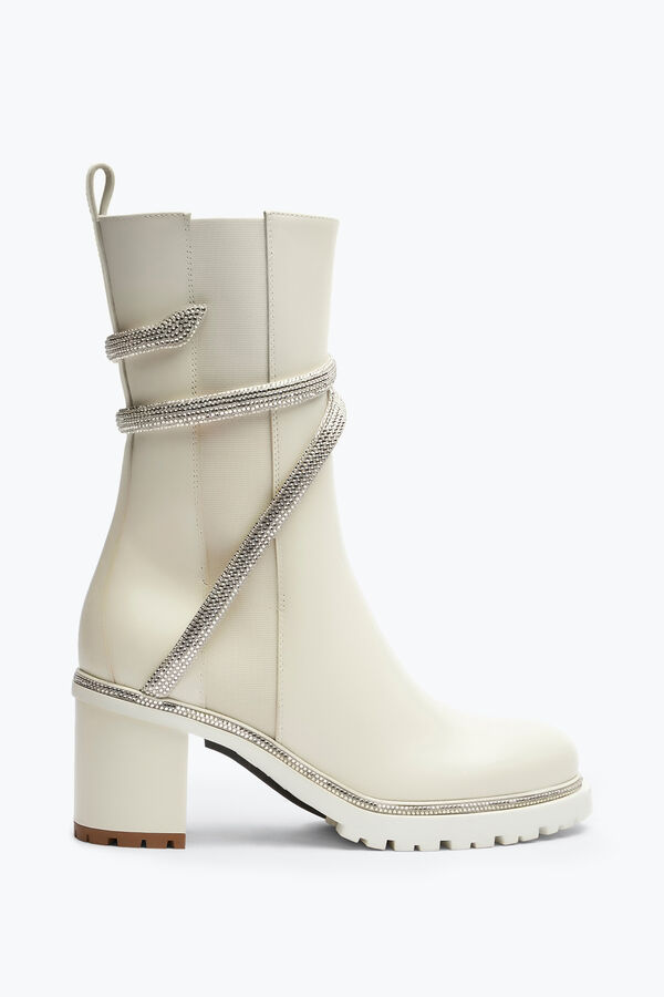 jeweled cleo crystal ivory bootie 60 rene caovilla