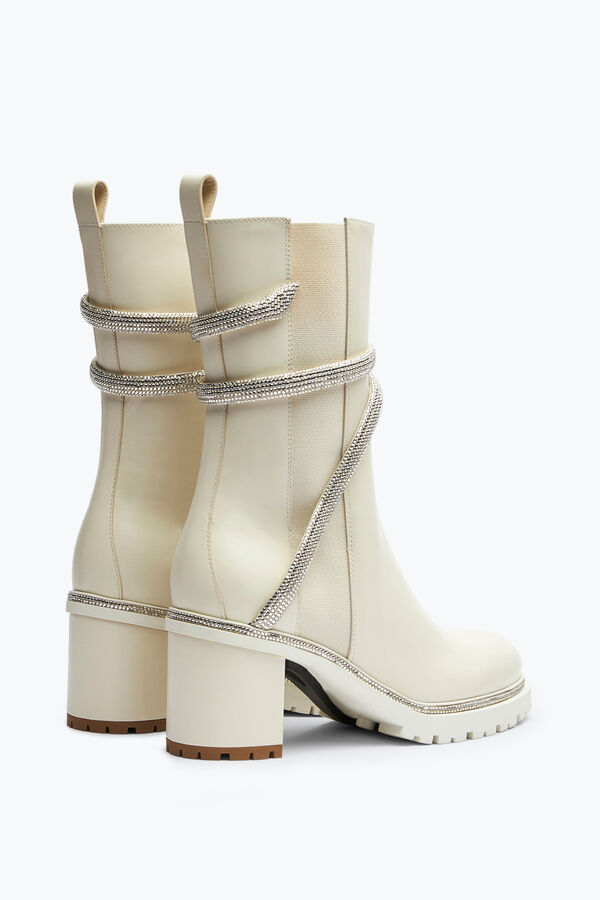 jeweled cleo crystal ivory bootie 60 rene caovilla