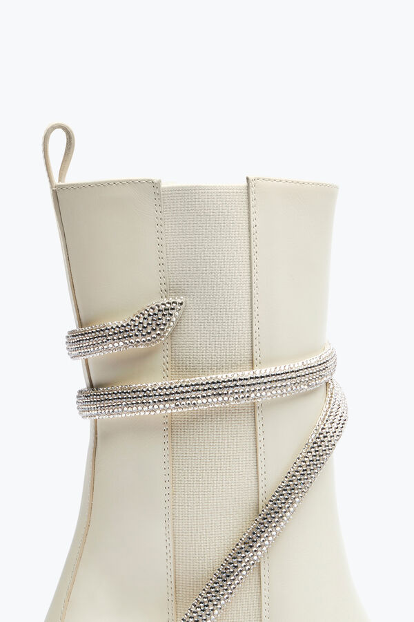 jeweled cleo crystal ivory bootie 60 rene caovilla