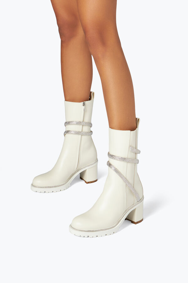 jeweled cleo crystal ivory bootie 60 rene caovilla