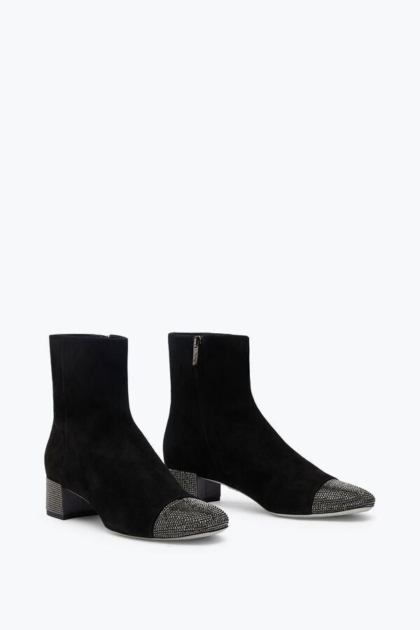 jeweled bonnie black suede bootie 40 rene caovilla