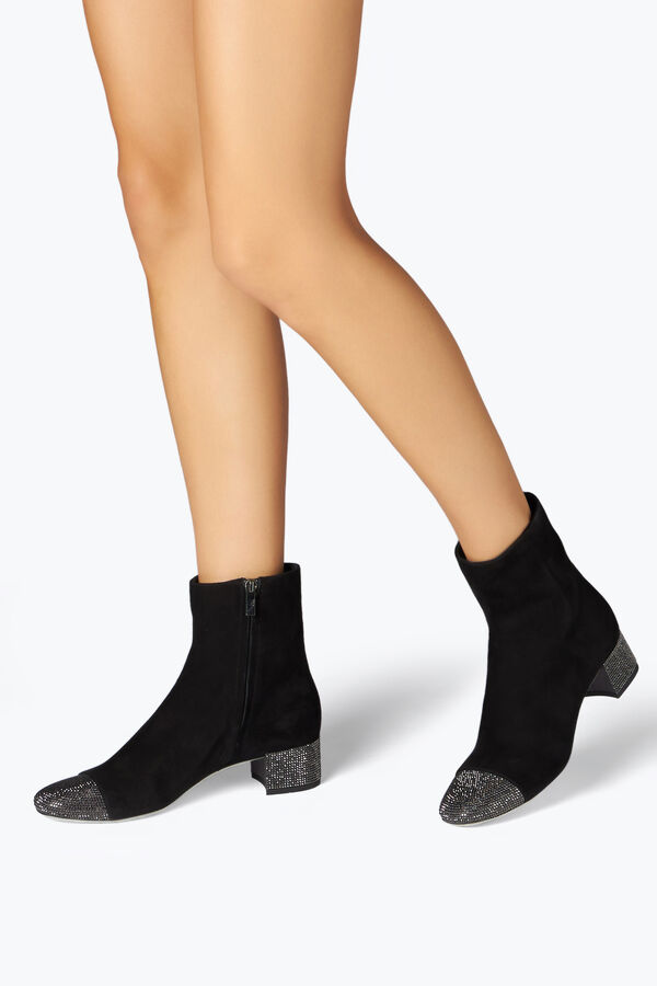 jeweled bonnie black suede bootie 40 rene caovilla