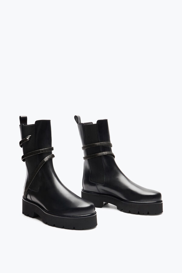 jeweled juniper black biker boot 45 rene caovilla