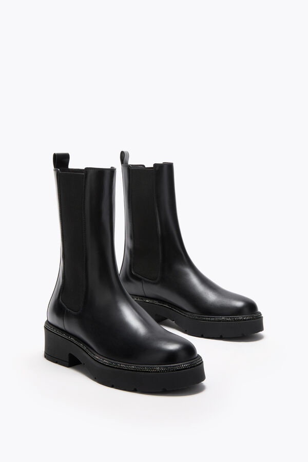 jeweled bika black ankle boot with crystals 50 rene caovilla