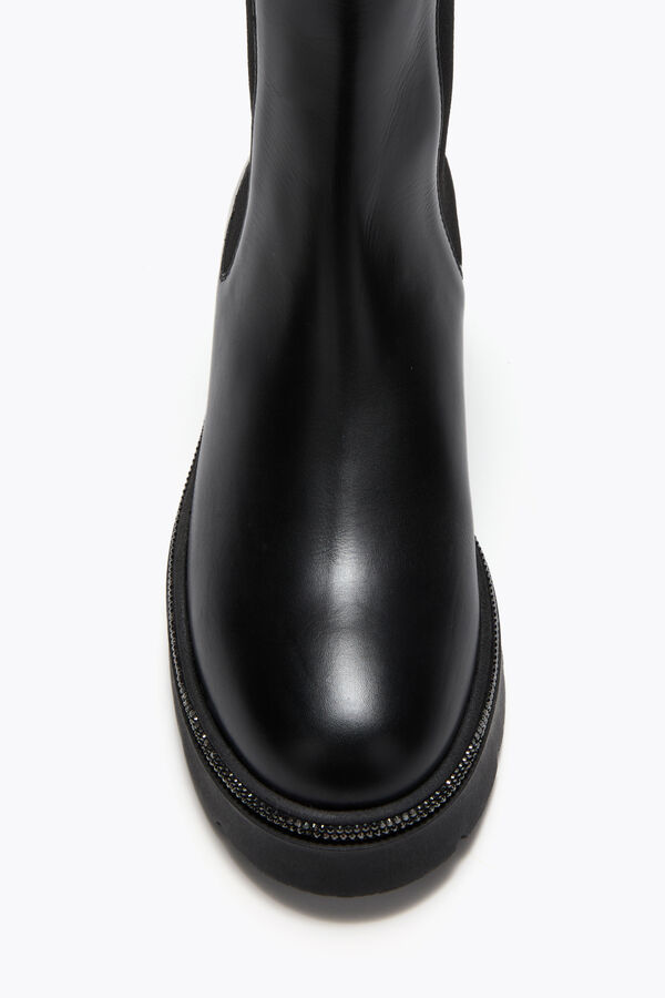 jeweled bika black ankle boot with crystals 50 rene caovilla