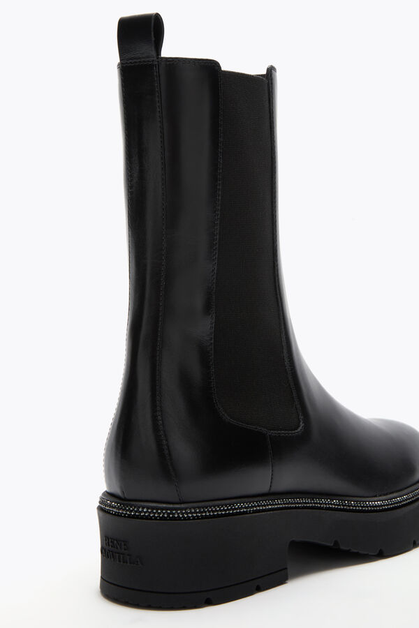 jeweled bika black ankle boot with crystals 50 rene caovilla