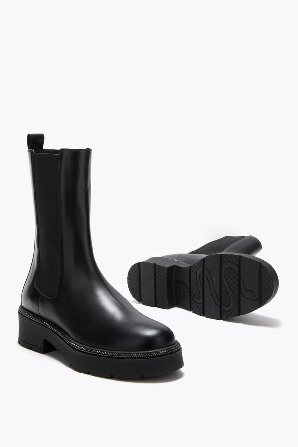 jeweled bika black ankle boot with crystals 50 rene caovilla
