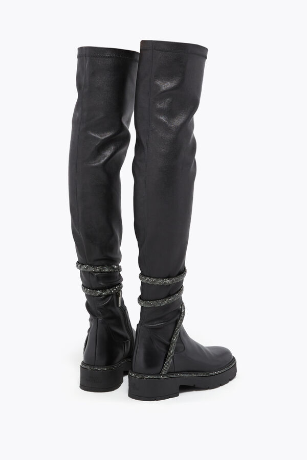 jeweled cleo black cuissard boot 50 rene caovilla