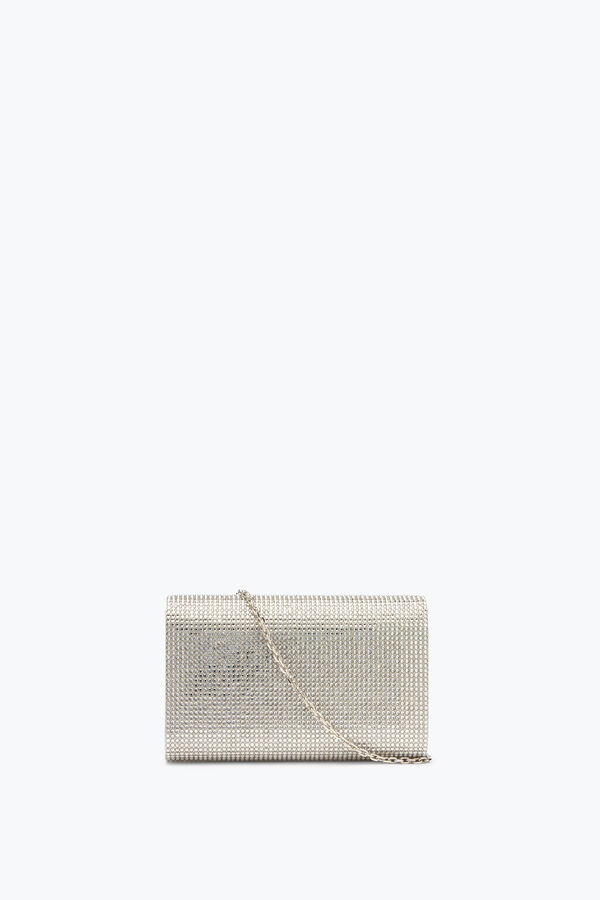 jeweled silver jewel clutch bag aida rene caovilla