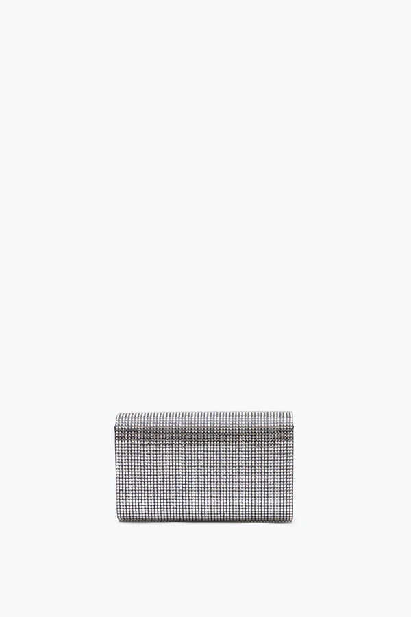 jeweled aida blue clutch with all-over crystals rene caovilla