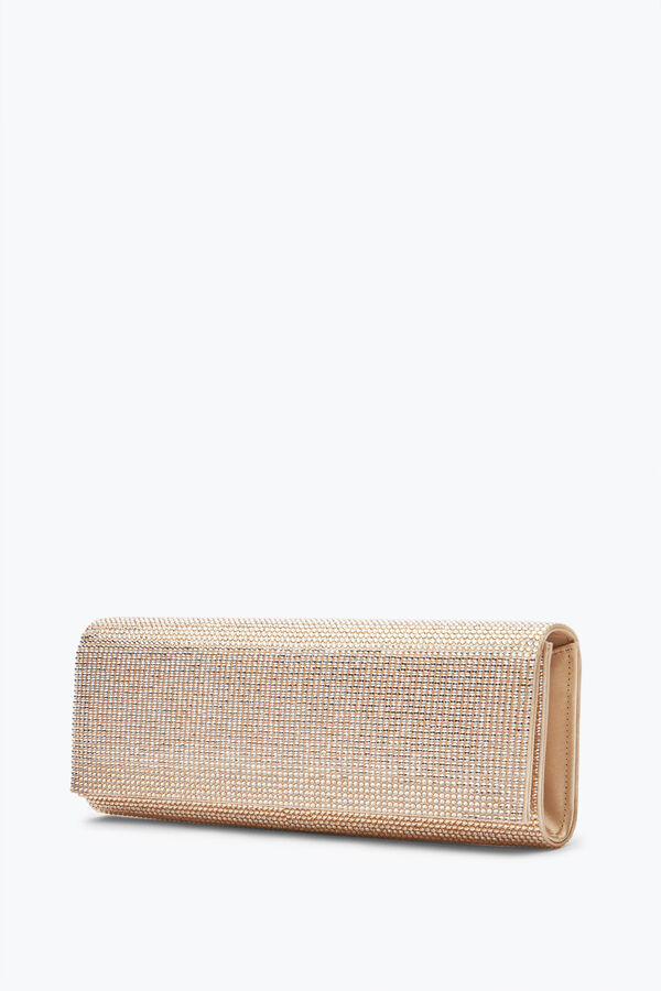 jeweled zafira gold clutch with all-over crystals rene caovilla