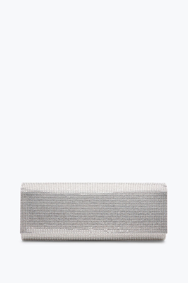 jeweled zafira silver clutch with all-over crystals rene caovilla