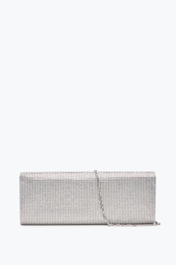 jeweled zafira silver clutch with all-over crystals rene caovilla