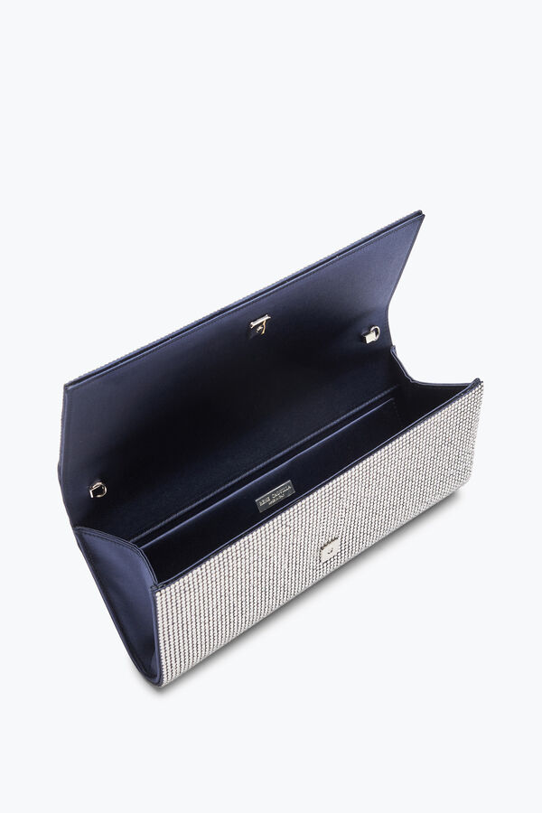 jeweled zafira blue clutch with all-over crystals rene caovilla