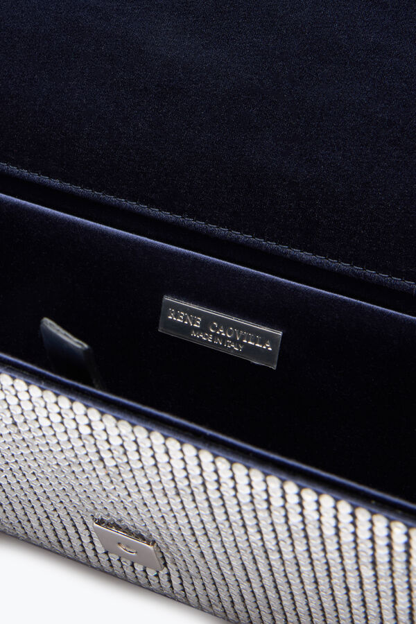 jeweled zafira blue clutch with all-over crystals rene caovilla