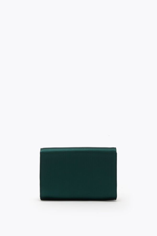 jeweled baby forest green clutch rene caovilla