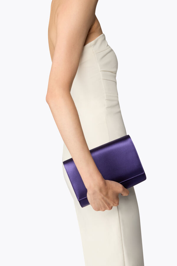 jeweled baby purple clutch rene caovilla