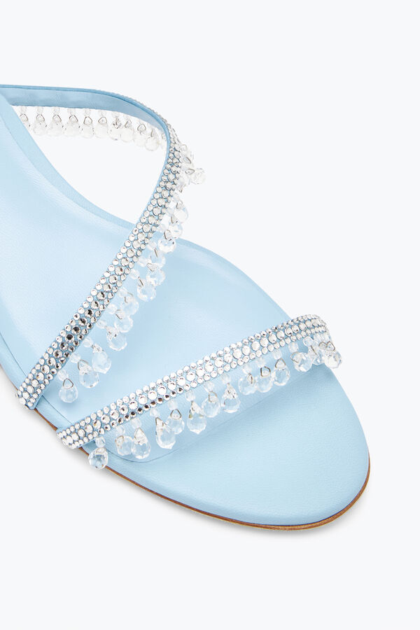 jeweled chandelier flat light blue sandal 10 rene caovilla
