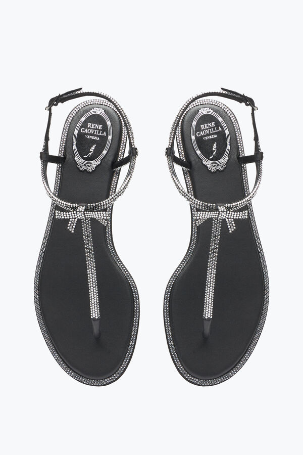 jeweled caterina black thong sandal 10 rene caovilla