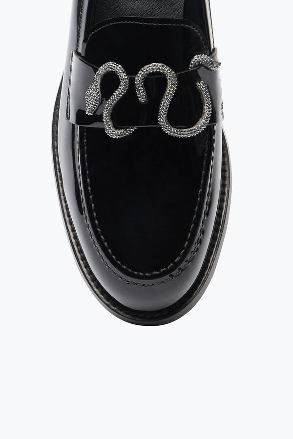 jeweled morgana black patent loafer with crystals 20 rene caovilla