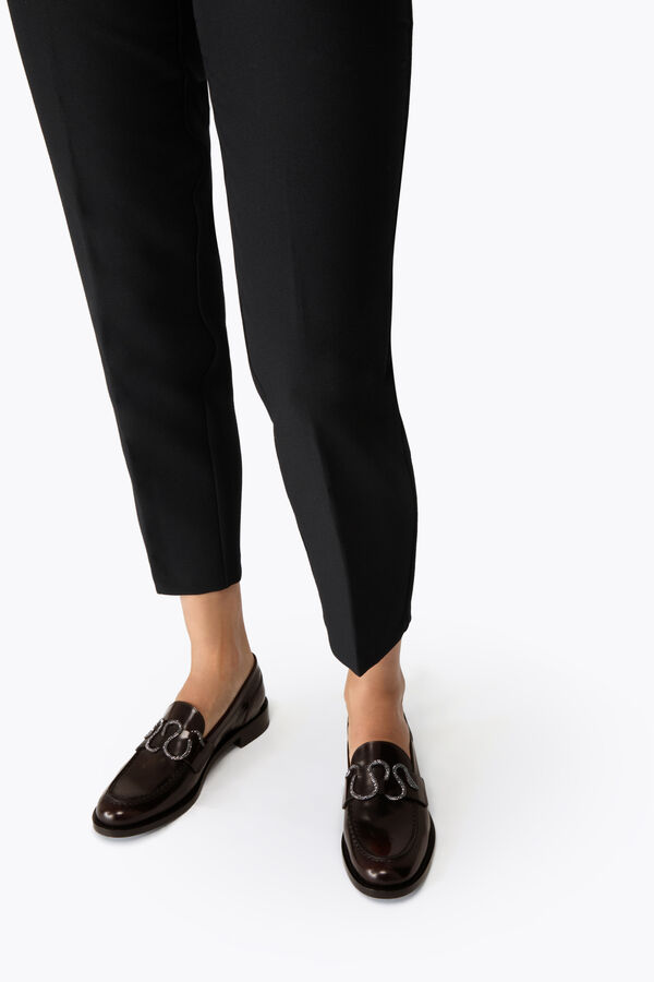 jeweled morgana dark brown loafer with crystals 20 rene caovilla