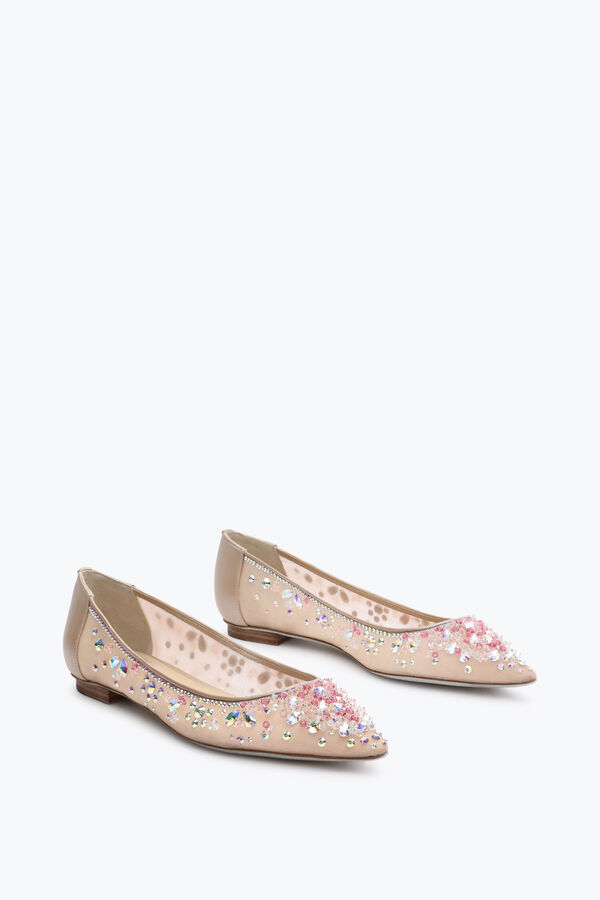 jeweled cinderella champagne ballerina 10 rene caovilla