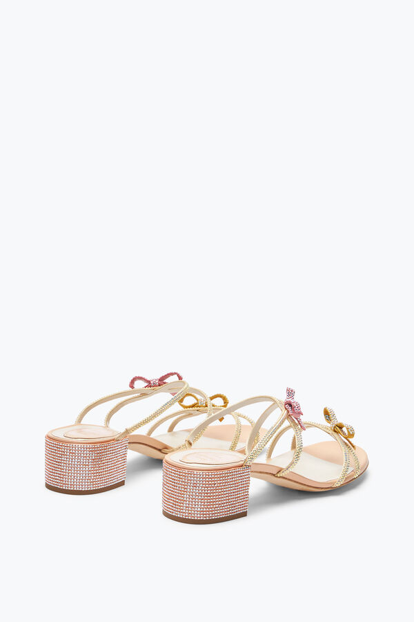 jeweled caterina peach mule with crystals 40 rene caovilla