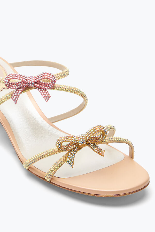 jeweled caterina peach mule with crystals 40 rene caovilla