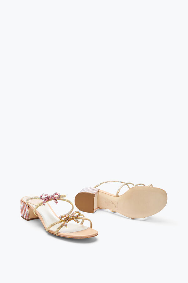 jeweled caterina peach mule with crystals 40 rene caovilla