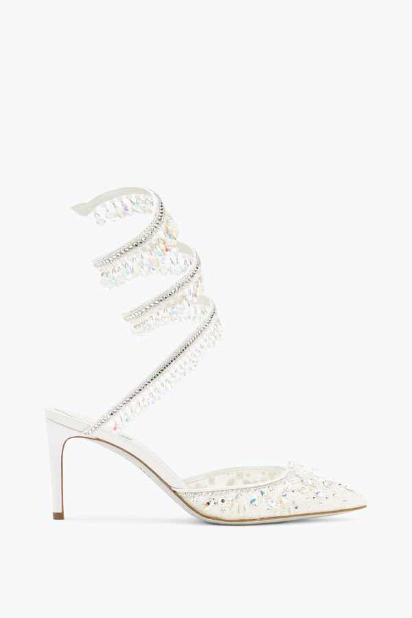 jeweled white jewel chandelier pumps 75 rene caovilla