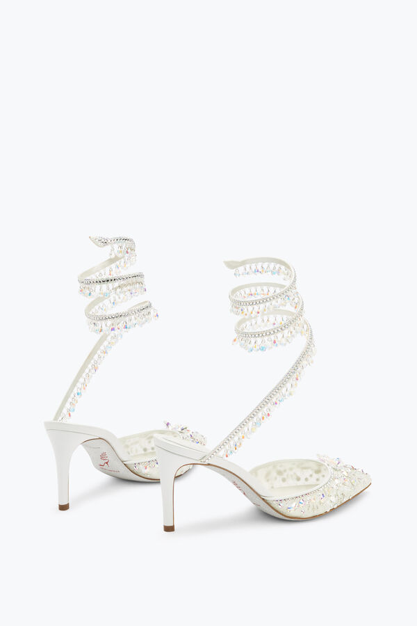 jeweled white jewel chandelier pumps 75 rene caovilla
