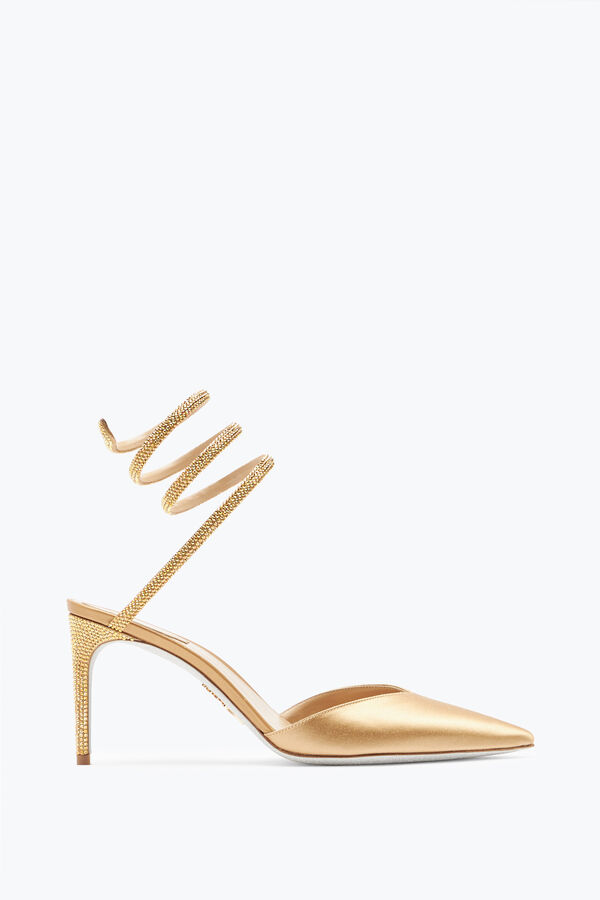 jeweled cleo champagne pump 80 rene caovilla