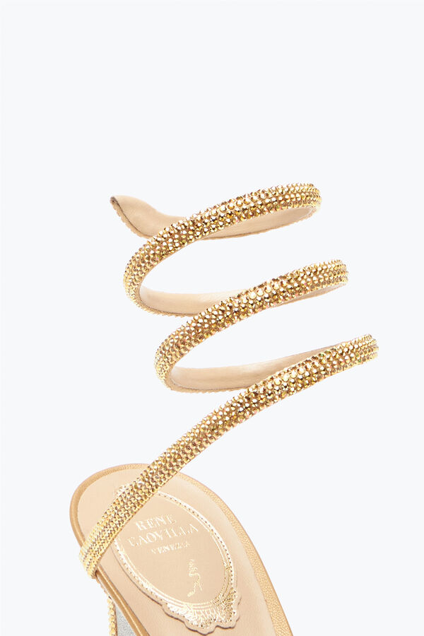 jeweled cleo champagne pump 80 rene caovilla