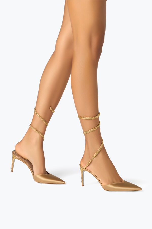 jeweled cleo champagne pump 80 rene caovilla