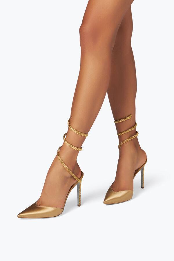 jeweled cleo crystal champagne open-back pump 105 rene caovilla