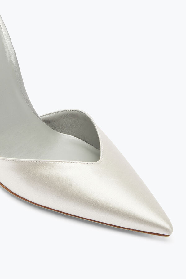 jeweled cleo crystal gray open-back pump 105 rene caovilla