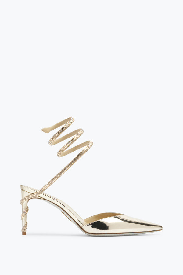 jeweled margot gold pump 80 rene caovilla