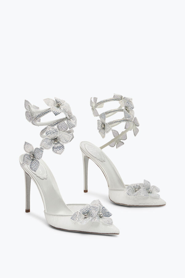 jeweled floriane white pump 105 rene caovilla