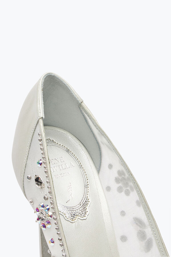 jeweled cinderella white pump 105 rene caovilla