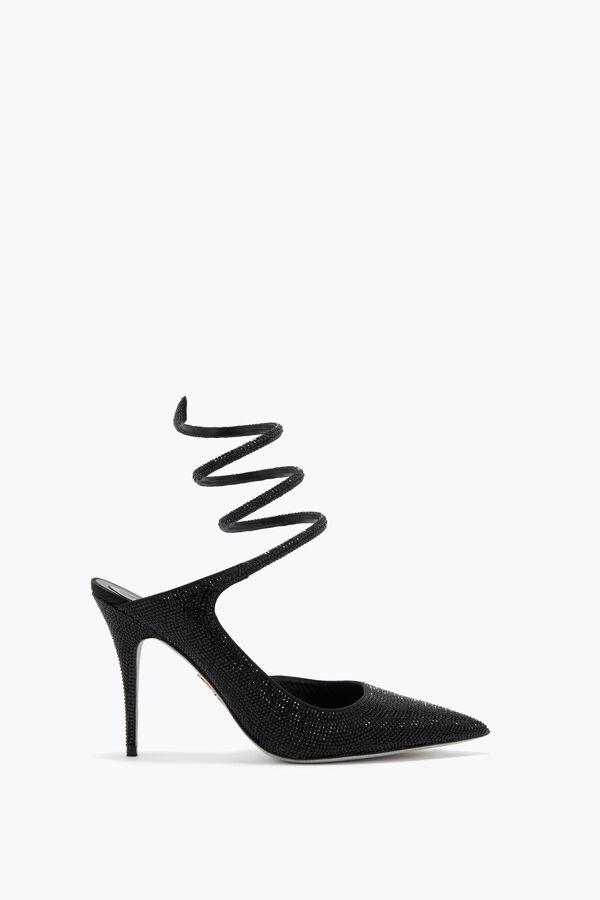 jeweled cleo black pump 100 rene caovilla