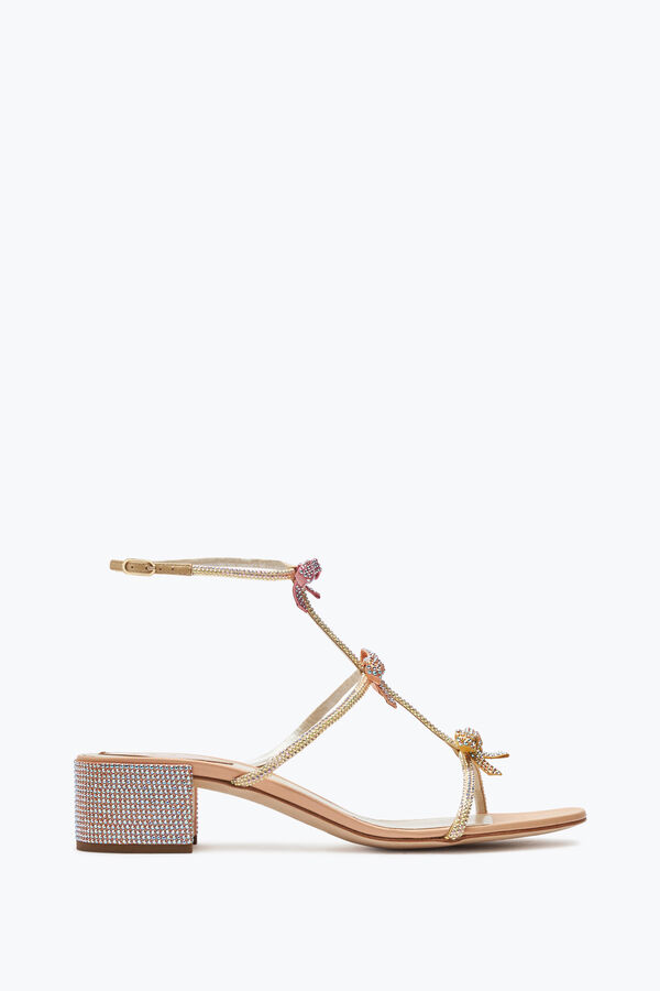 jeweled sandals with ankle laces caterina rene caovilla